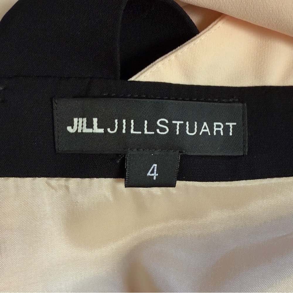 Jill Stuart Cream Blush and Black Halter Maxi Gown Size 4 - Picture 9 of 9